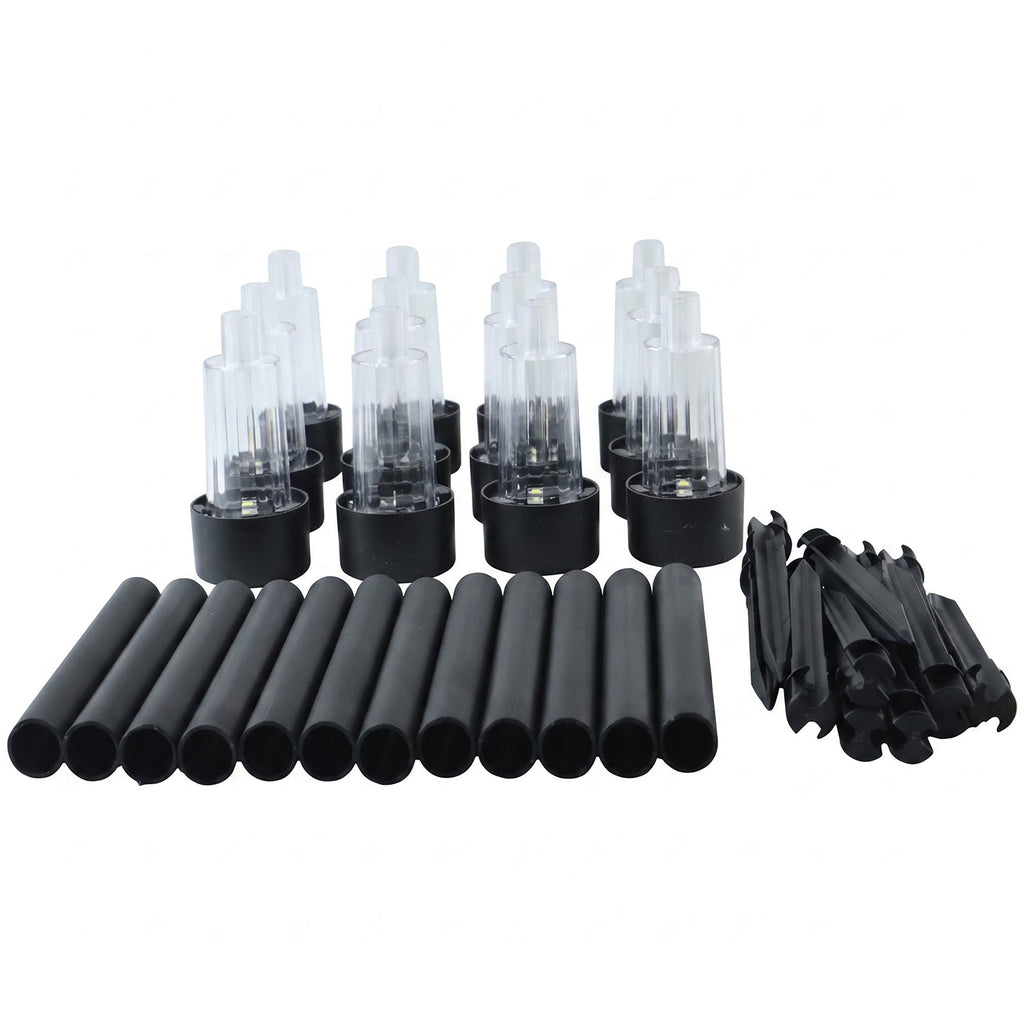 Solar Led Pathway Garden Stake Lights For Outdoor Lawn And Walkway (12 Pc Set)