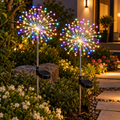 Solar Powered Dandelion Garden Lights – 2 Pc Multicolor LEDs