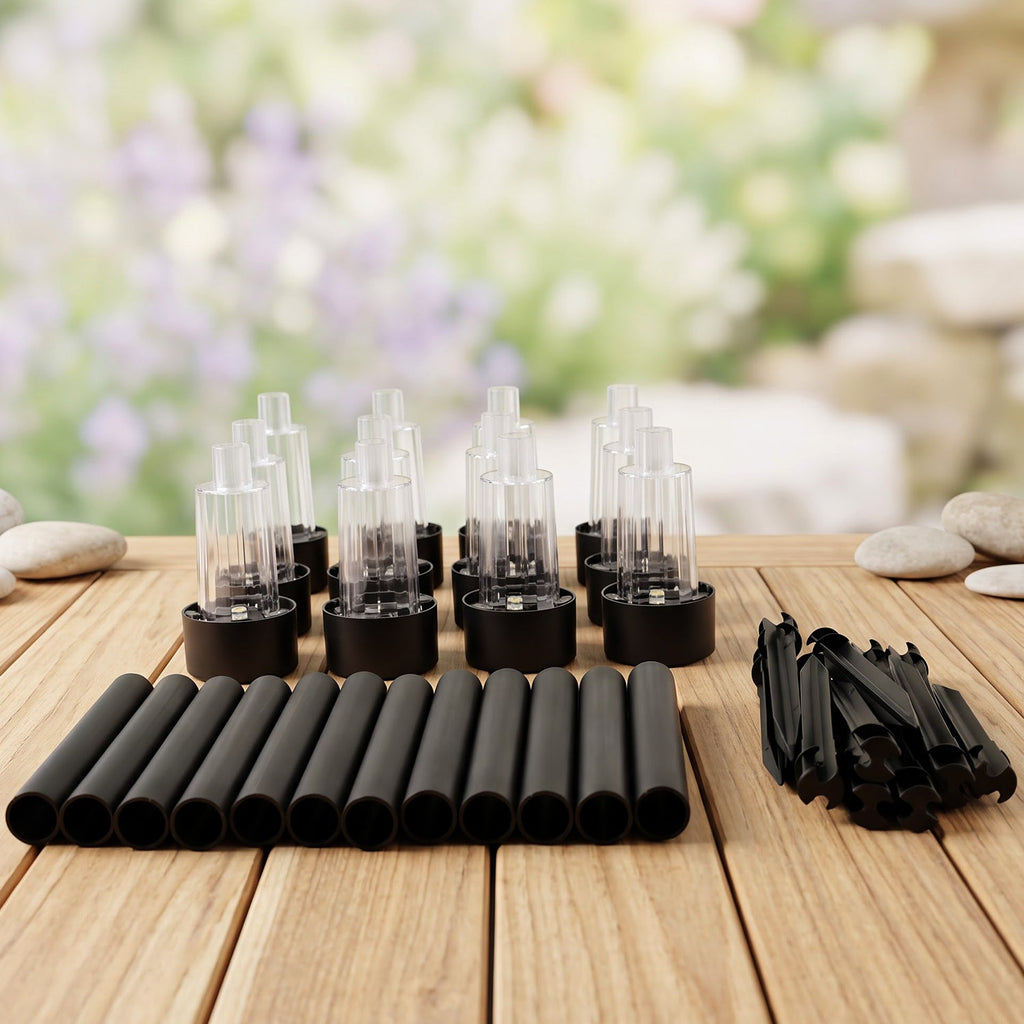 Solar Led Pathway Garden Stake Lights For Outdoor Lawn And Walkway (12 Pc Set)